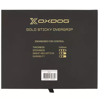 Oxdog Gold Sticky Overgrip Wei&szlig; 60er-Pack