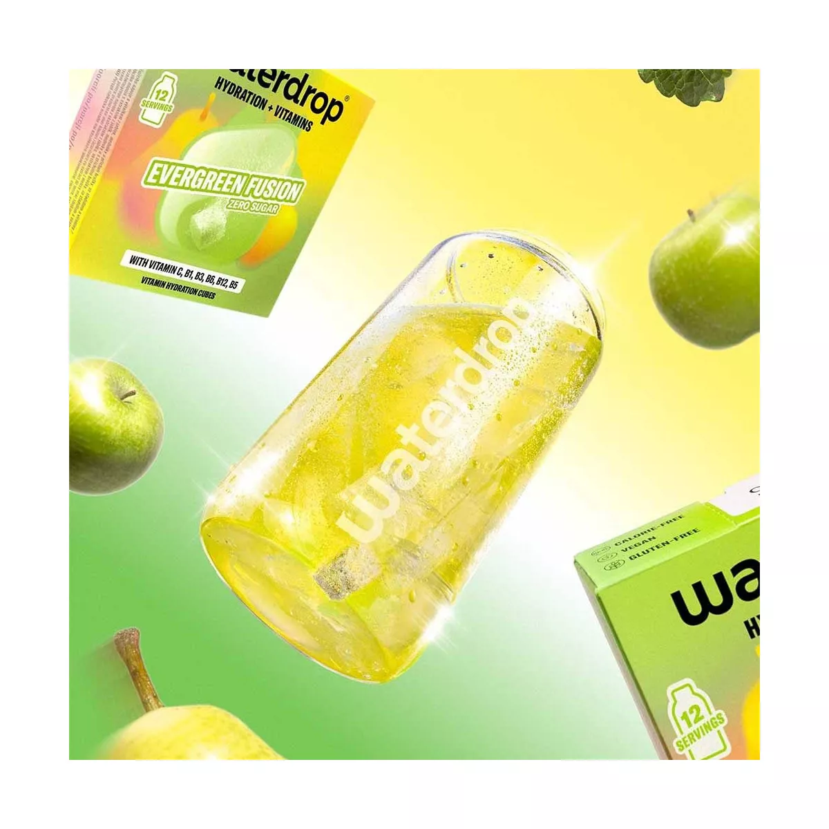 Waterdrop Microdrink Fusion Apfel-Birne 12er-Pack