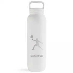 Waterdrop Padel Thermo-Trinkflasche Wei&szlig;
