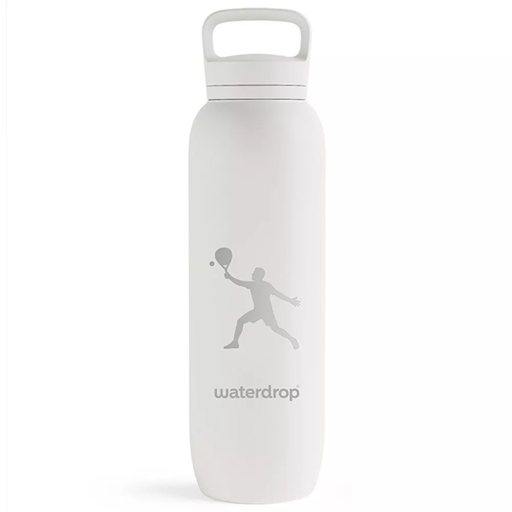 Waterdrop Padel Thermo-Trinkflasche Wei&szlig;