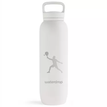 Waterdrop Padel Thermo-Trinkflasche Wei&szlig;