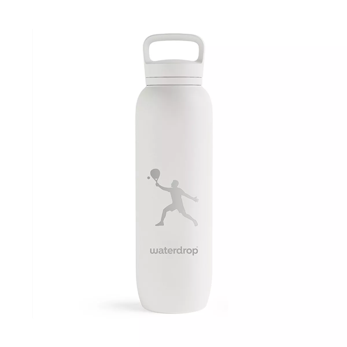 Waterdrop Padel Thermo-Trinkflasche Wei&szlig;