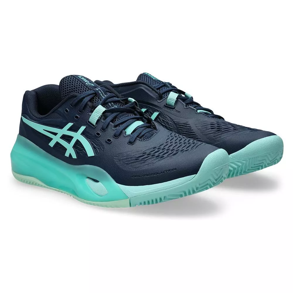 Asics Gel Resolution X Tennisschuhe Sandplatz Marineblau / T&uuml;rkis