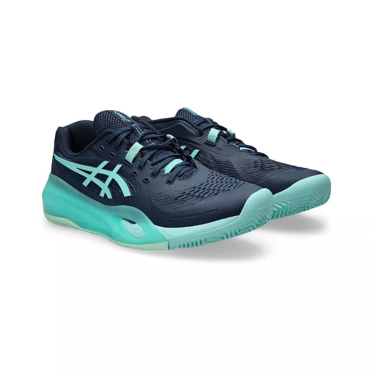 Asics Gel Resolution X Tennisschuhe Sandplatz Marineblau / T&uuml;rkis