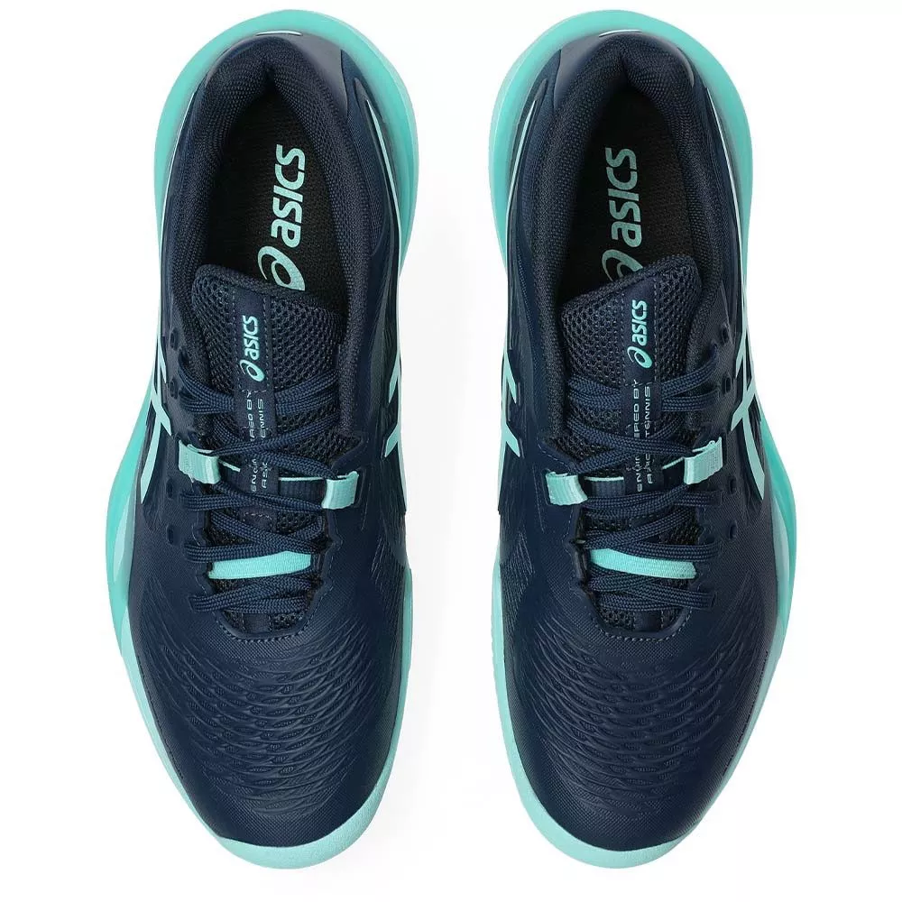 Asics Gel Resolution X Tennisschuhe Sandplatz Marineblau / T&uuml;rkis
