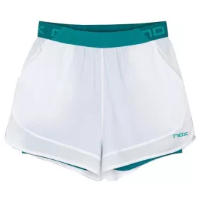 Nox Pro Padel Shorts Damen Wei&szlig; / Gr&uuml;n