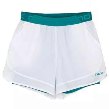 Nox Pro Padel Shorts Damen Wei&szlig; / Gr&uuml;n
