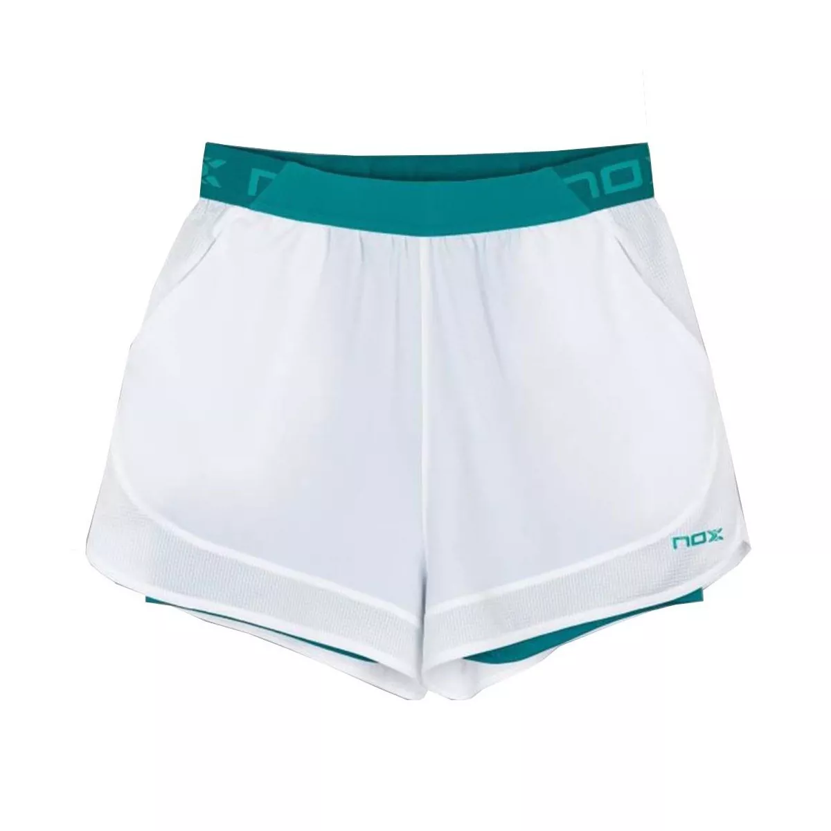 Nox Pro Padel Shorts Damen Wei&szlig; / Gr&uuml;n