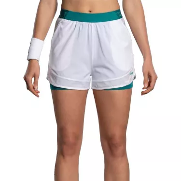 Nox Pro Padel Shorts Damen Wei&szlig; / Gr&uuml;n