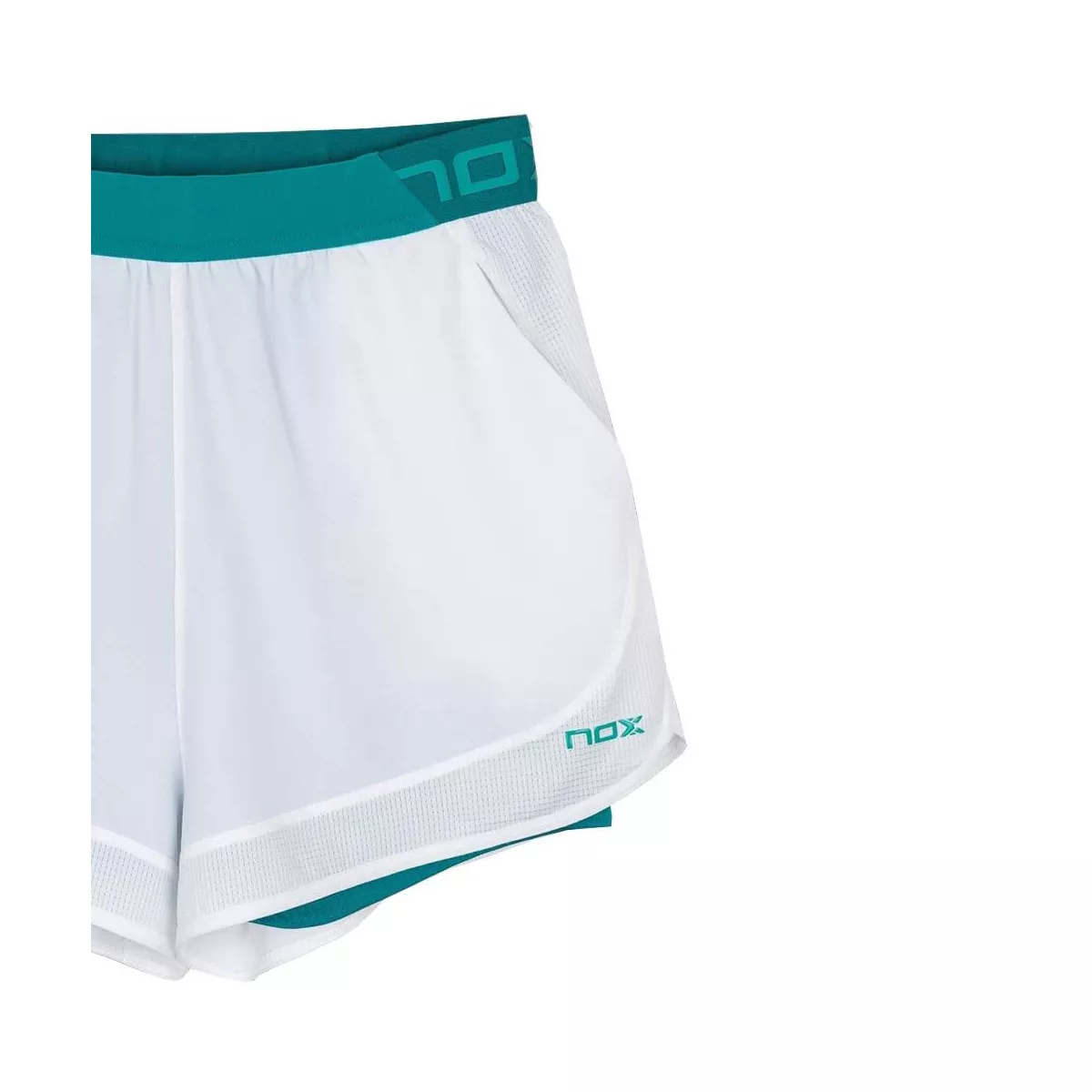Nox Pro Padel Shorts Damen Wei&szlig; / Gr&uuml;n