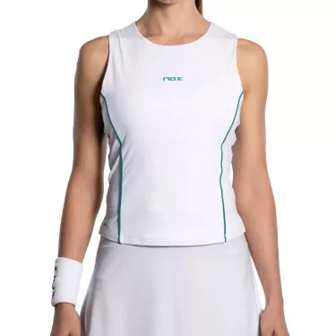 Nox Pro Padel Tanktop Damen Wei&szlig; / Gr&uuml;n