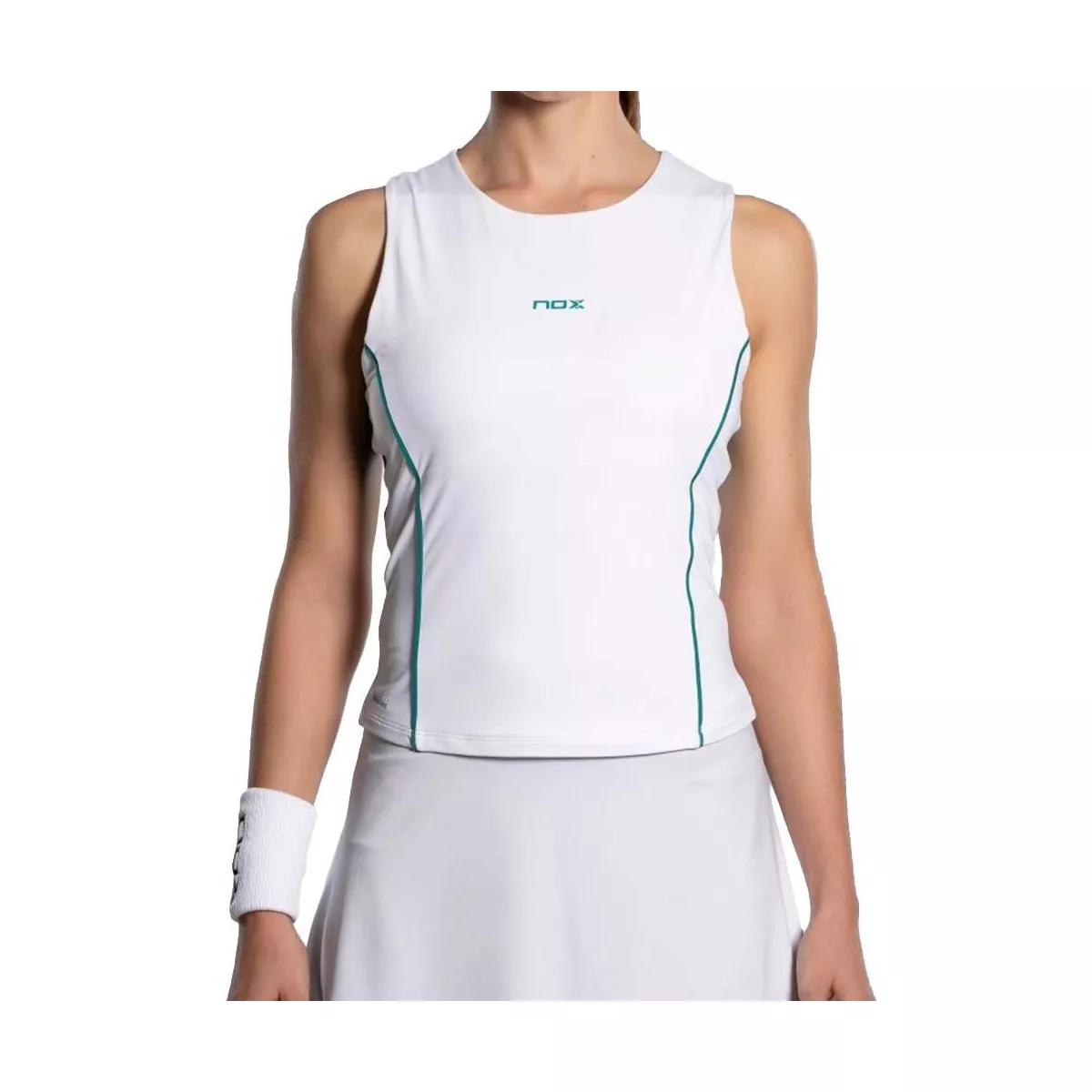 Nox Pro Padel Tanktop Damen Wei&szlig; / Gr&uuml;n