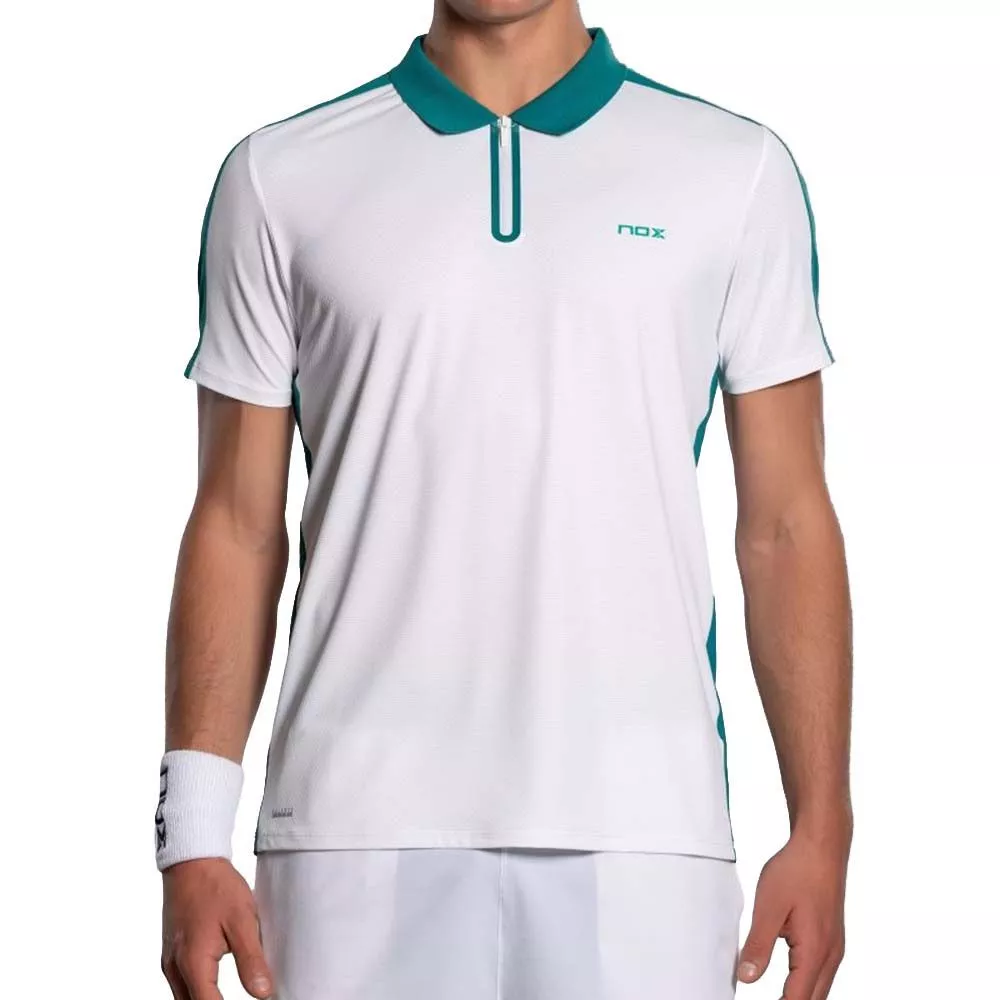 Nox Pro Poloshirt Wei&szlig; / Gr&uuml;n