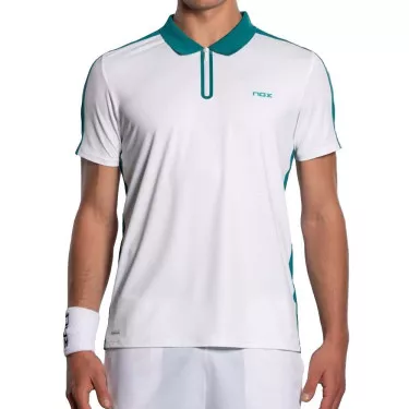 Nox Pro Poloshirt Wei&szlig; / Gr&uuml;n