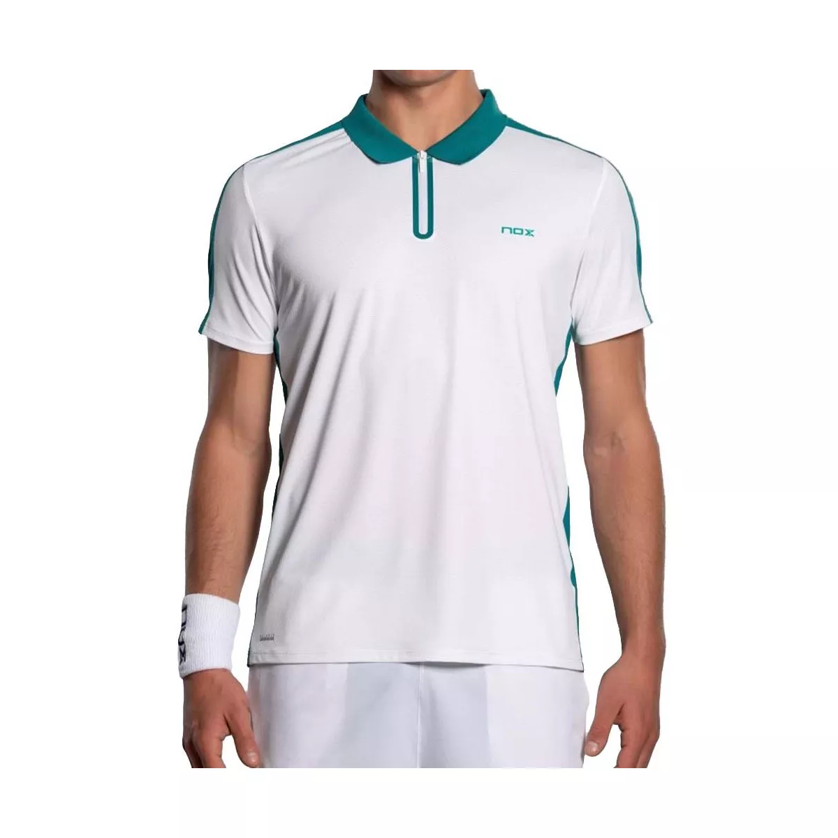 Nox Pro Poloshirt Wei&szlig; / Gr&uuml;n