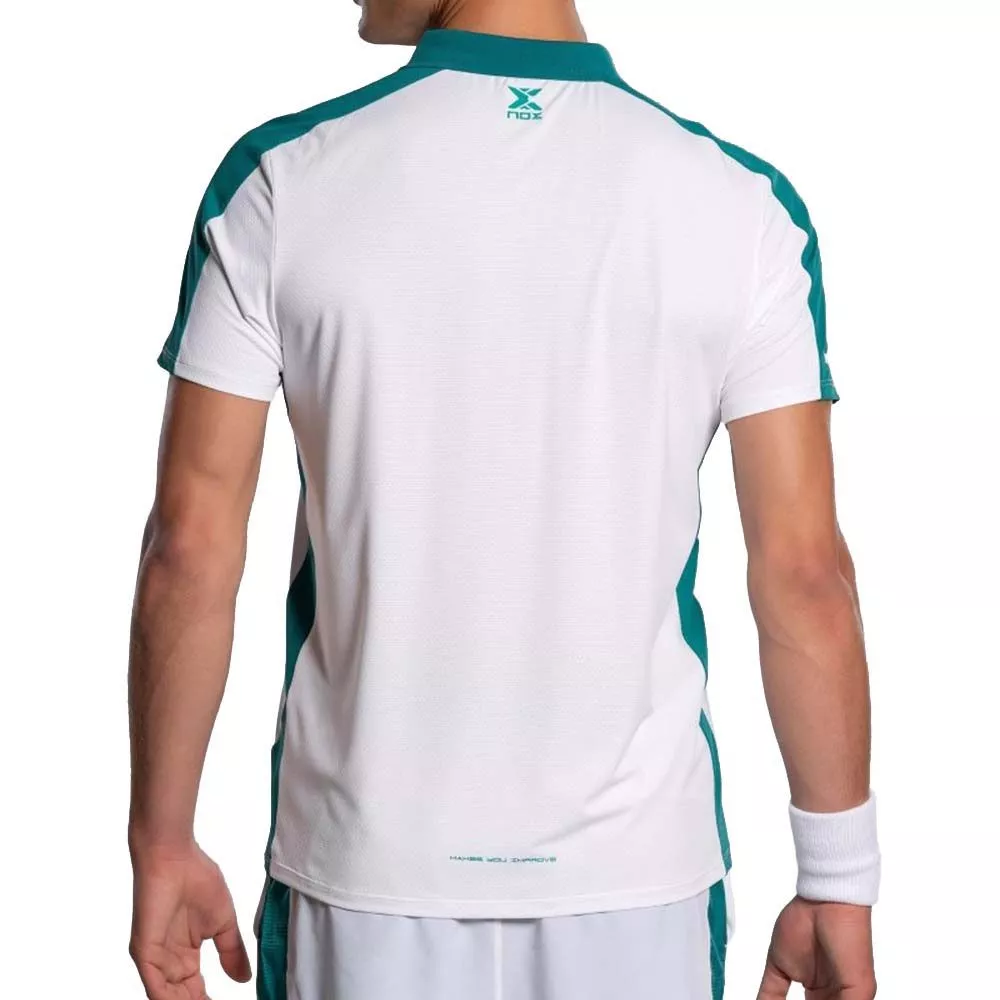 Nox Pro Poloshirt Wei&szlig; / Gr&uuml;n