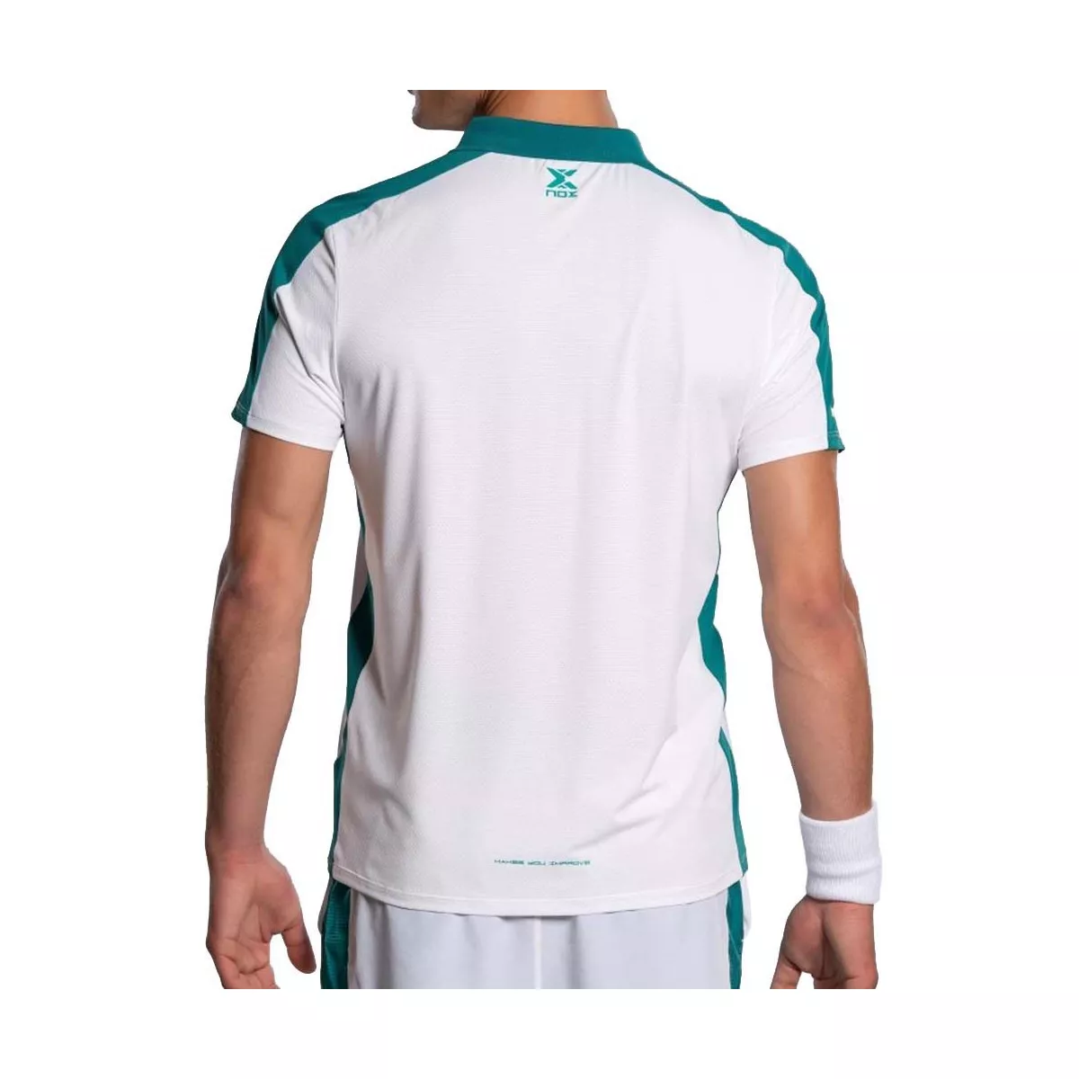 Nox Pro Poloshirt Wei&szlig; / Gr&uuml;n