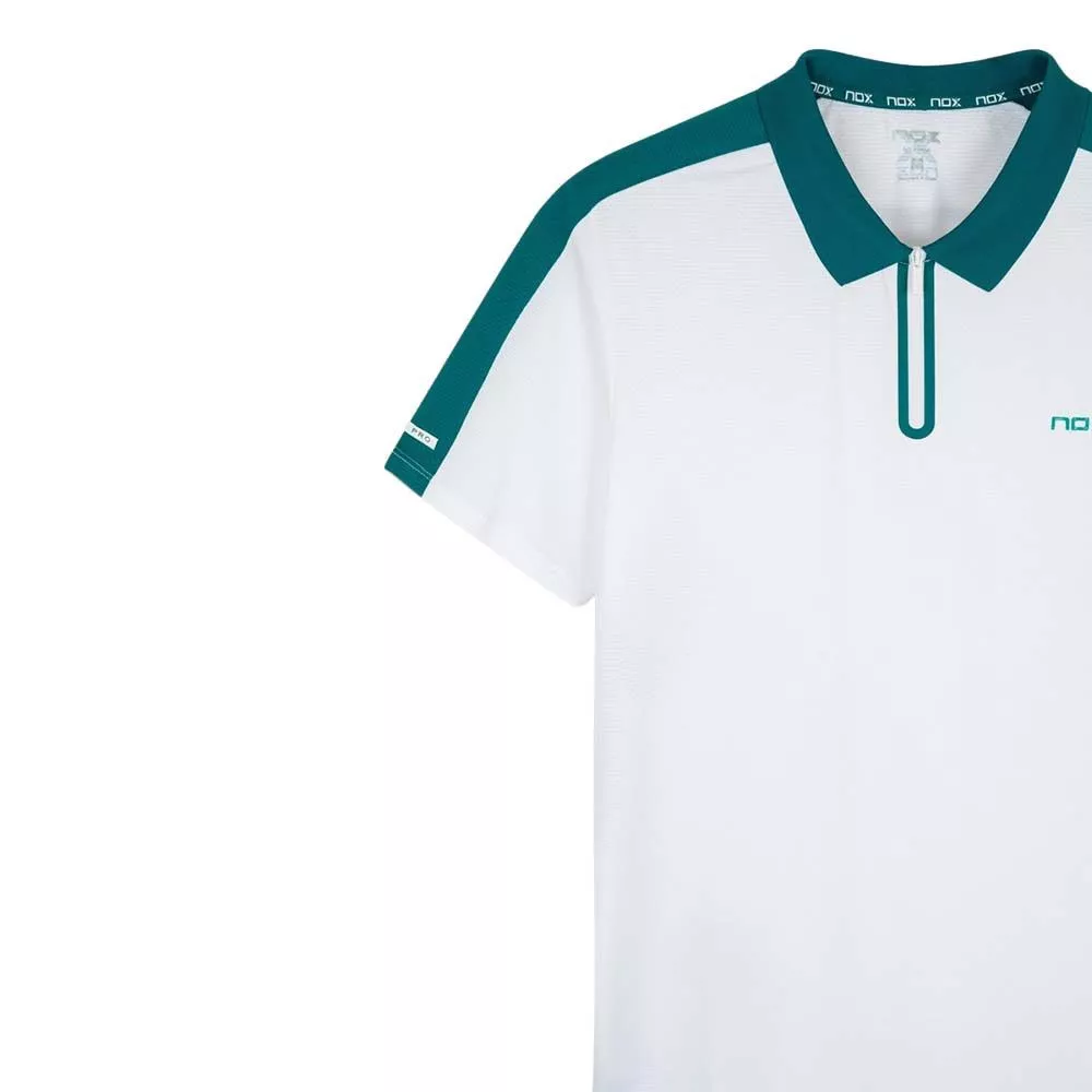 Nox Pro Poloshirt Wei&szlig; / Gr&uuml;n