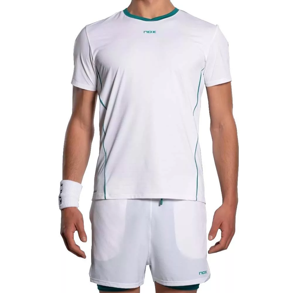 Nox Pro Padel T-Shirt Wei&szlig; / Gr&uuml;n