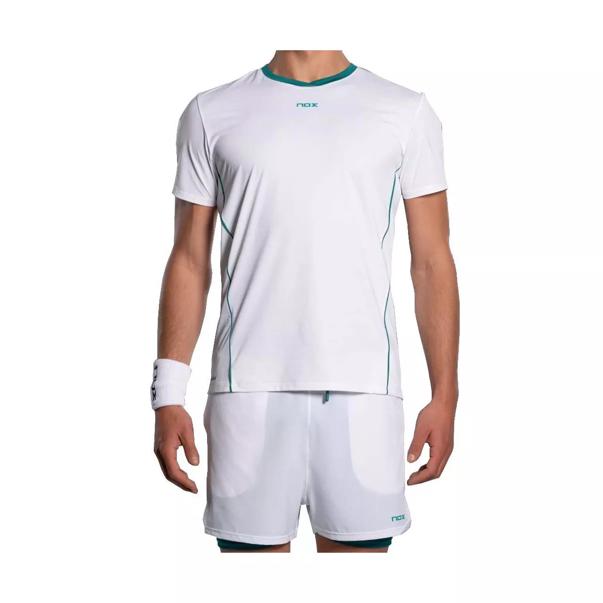Nox Pro Padel T-Shirt Wei&szlig; / Gr&uuml;n