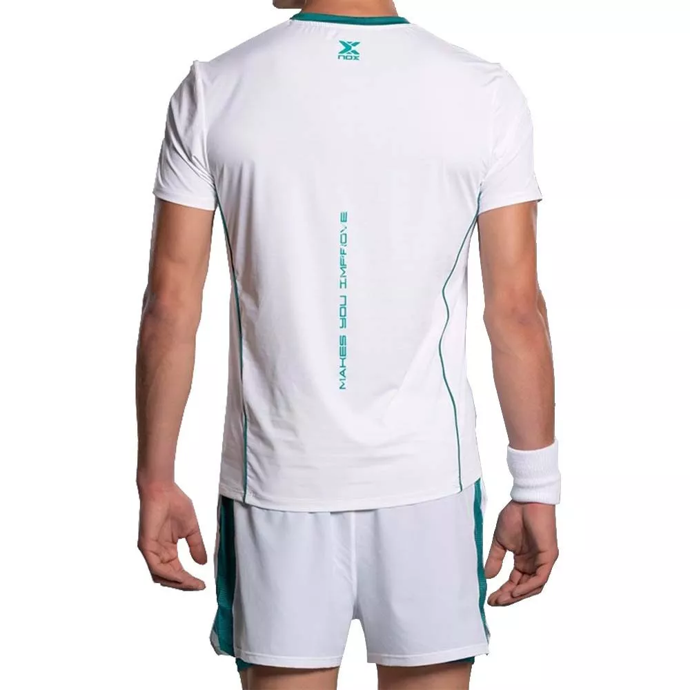 Nox Pro Padel T-Shirt Wei&szlig; / Gr&uuml;n
