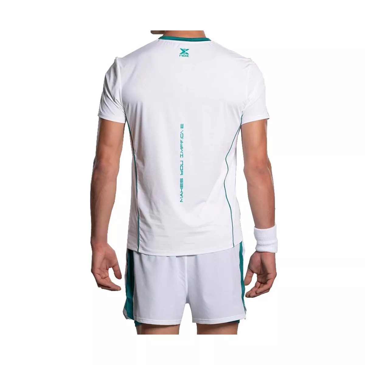 Nox Pro Padel T-Shirt Wei&szlig; / Gr&uuml;n
