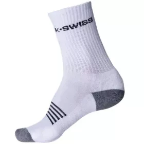 K-Swiss Sport Crew Socks Tennissocken 3er-Pack Wei&szlig; / Schwarz