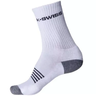K-Swiss Sport Crew Socks Tennissocken 3er-Pack Wei&szlig; / Schwarz