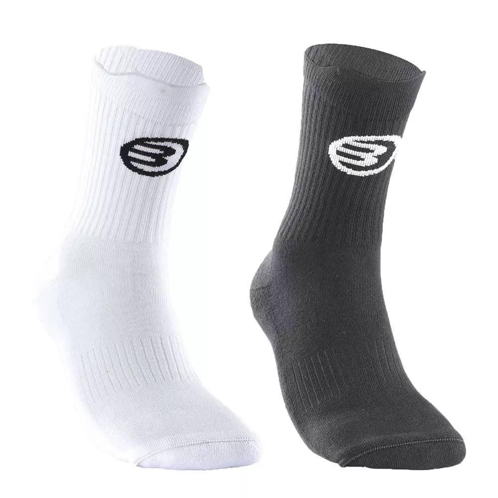 Bullpadel BP263 Socken Schwarz / Wei&szlig; (2 Paar)