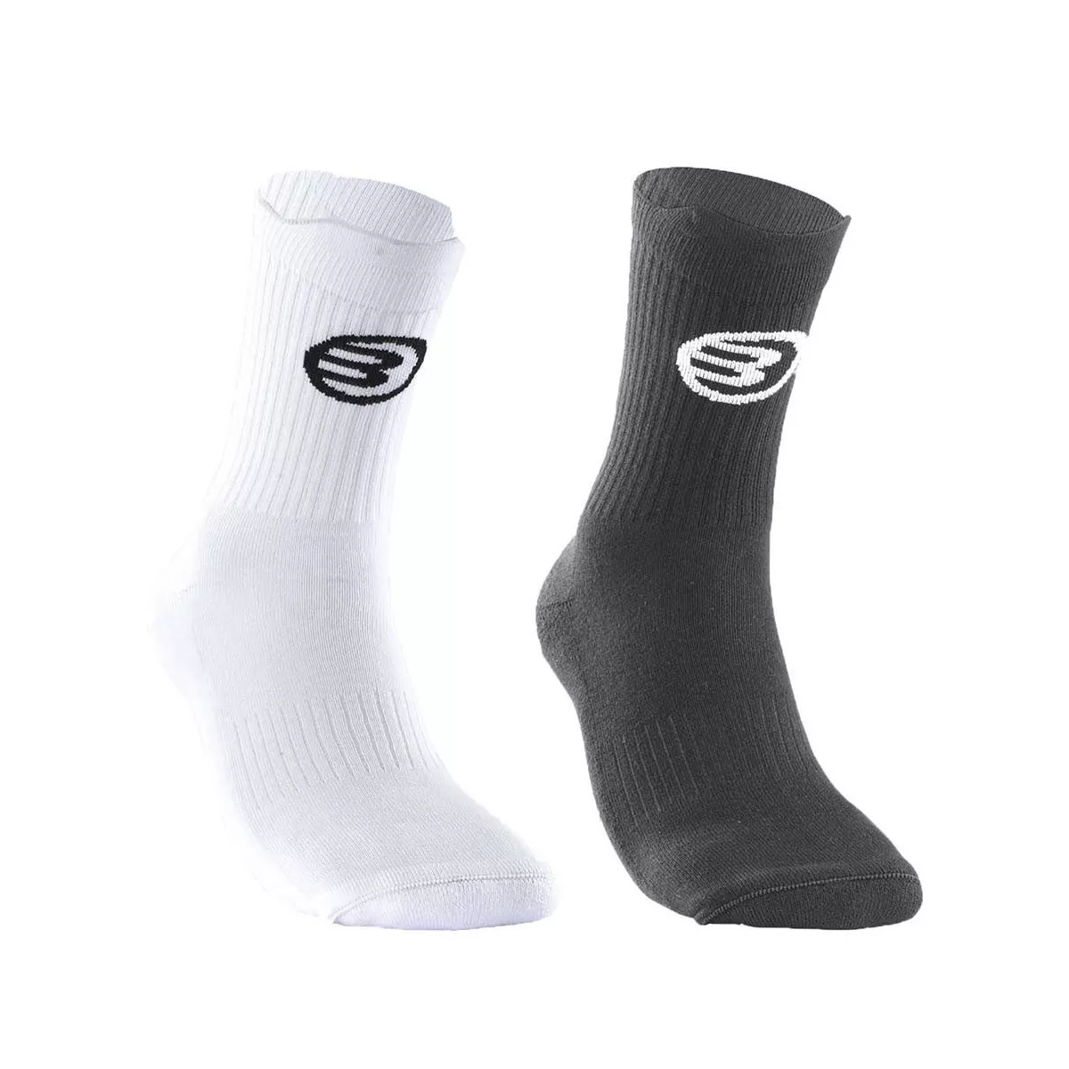 Bullpadel BP263 Socken Schwarz / Wei&szlig; (2 Paar)