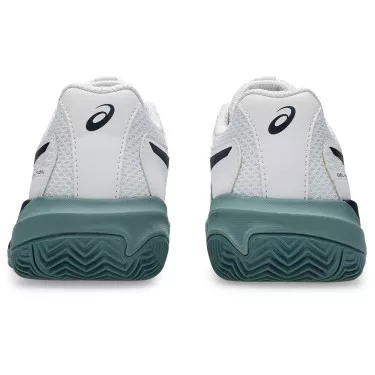 Asics Gel Resolution X GS Tennisschuhe Junior Sandplatz Wei&szlig; / Nachtblau