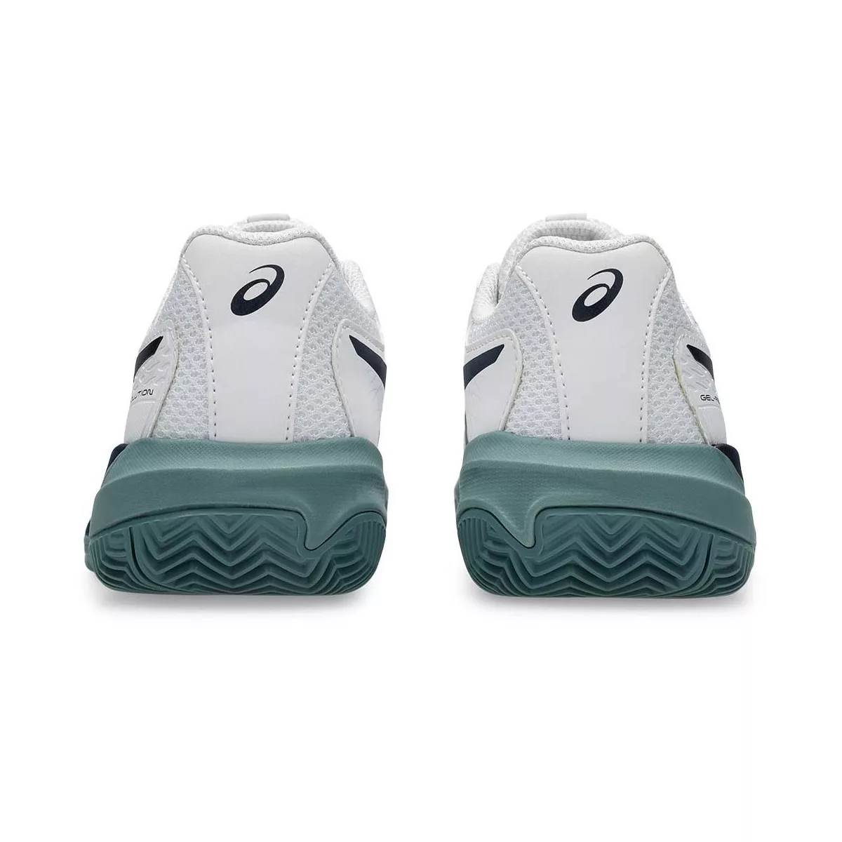 Asics Gel Resolution X GS Tennisschuhe Junior Sandplatz Wei&szlig; / Nachtblau