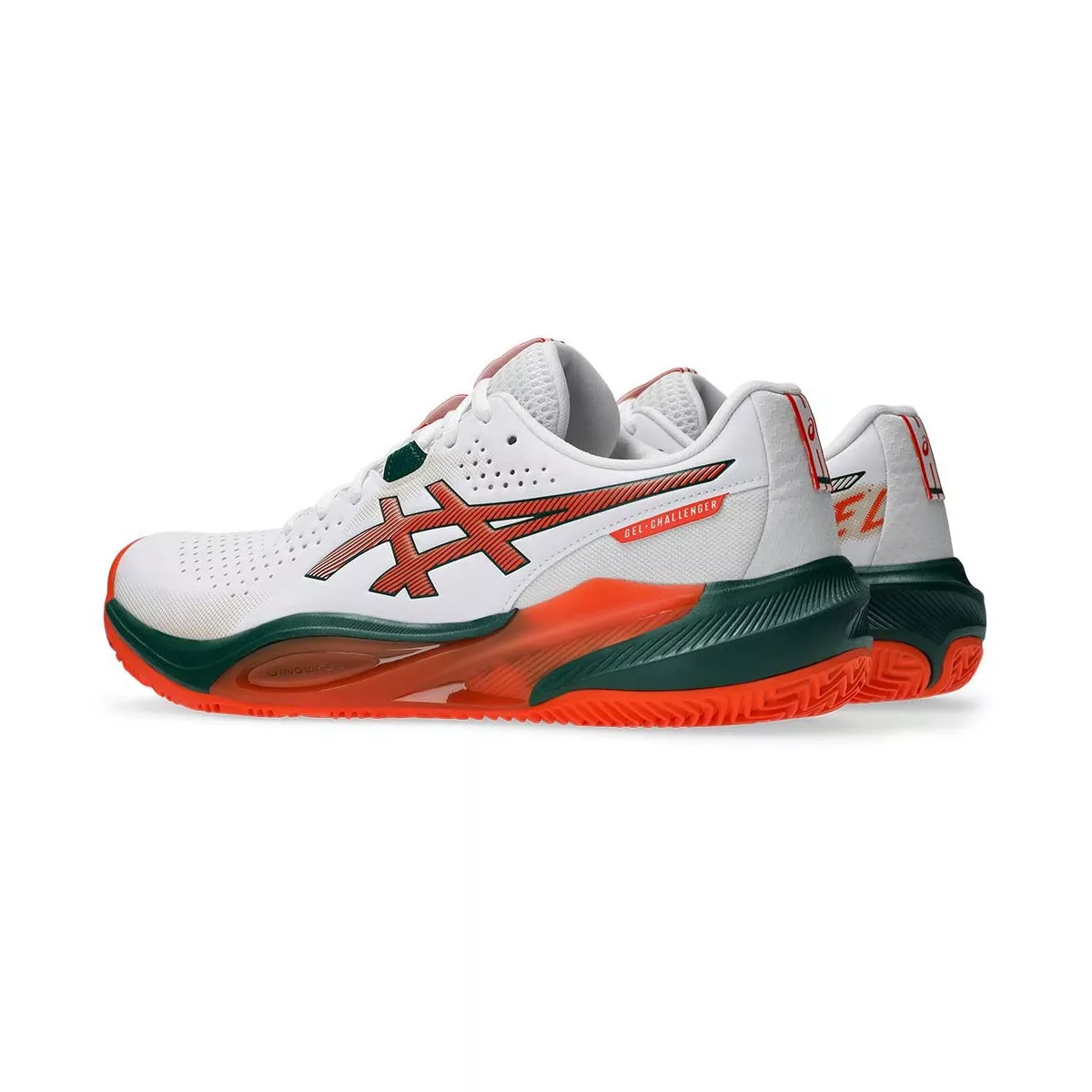 Asics Gel Challenger 15 Padelschuhe Wei&szlig; / Orange