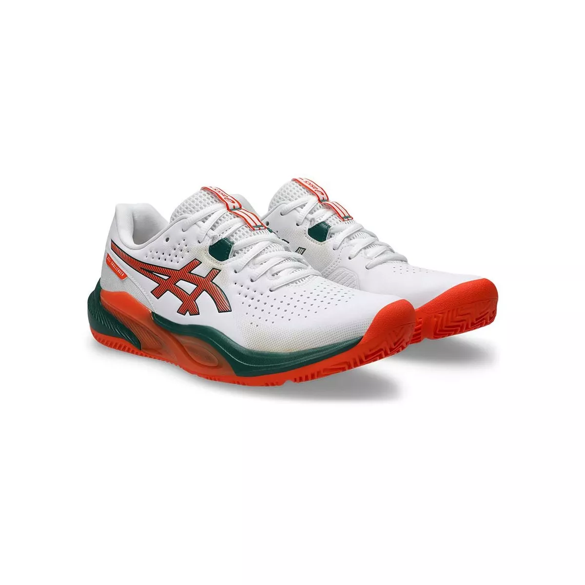 Asics Gel Challenger 15 Padelschuhe Wei&szlig; / Orange
