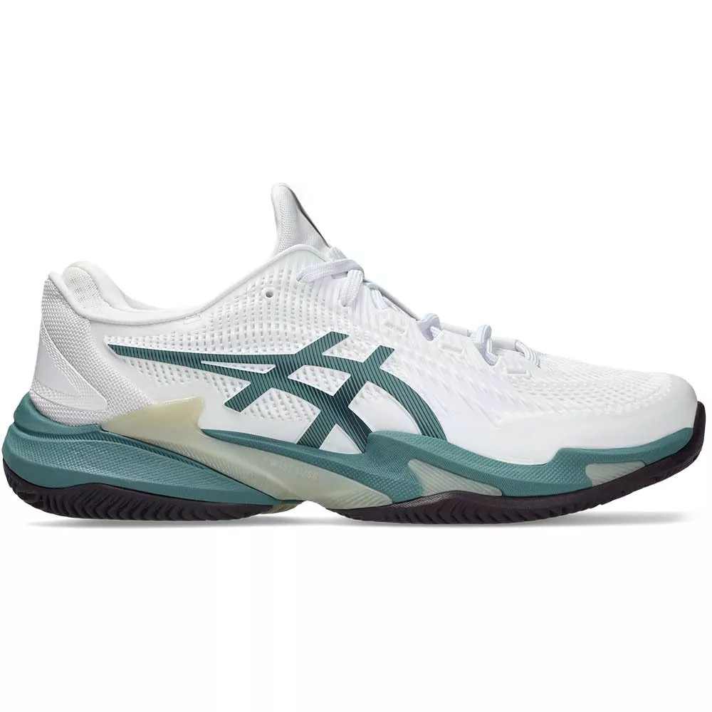 Asics Gel Court FF 3 Tennisschuhe Sandplatz Wei&szlig; / Gr&uuml;n