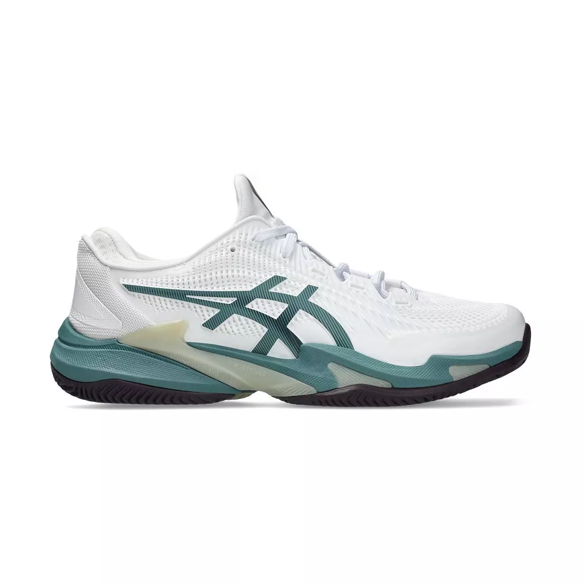 Asics Gel Court FF 3 Tennisschuhe Sandplatz Wei&szlig; / Gr&uuml;n