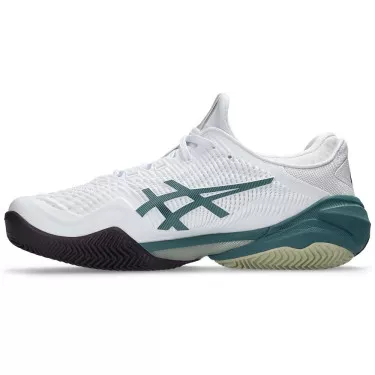Asics Gel Court FF 3 Tennisschuhe Sandplatz Wei&szlig; / Gr&uuml;n