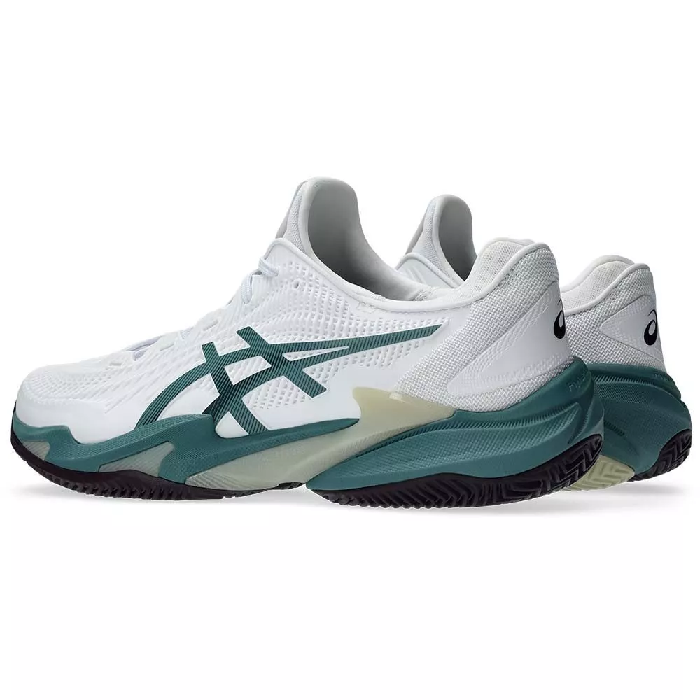 Asics Gel Court FF 3 Tennisschuhe Sandplatz Wei&szlig; / Gr&uuml;n