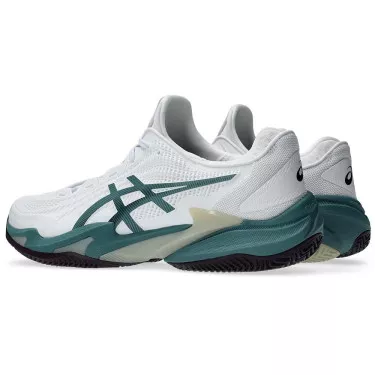 Asics Gel Court FF 3 Tennisschuhe Sandplatz Wei&szlig; / Gr&uuml;n