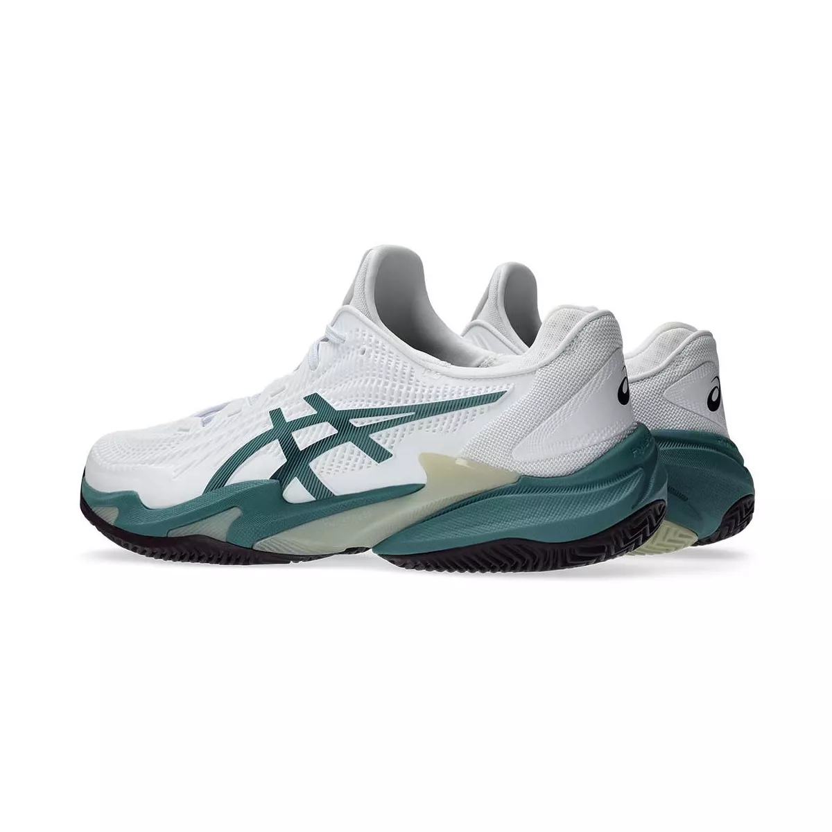Asics Gel Court FF 3 Tennisschuhe Sandplatz Wei&szlig; / Gr&uuml;n