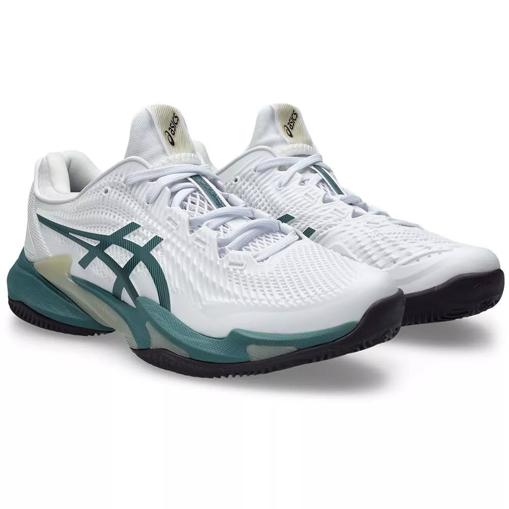 Asics Gel Court FF 3 Tennisschuhe Sandplatz Wei&szlig; / Gr&uuml;n