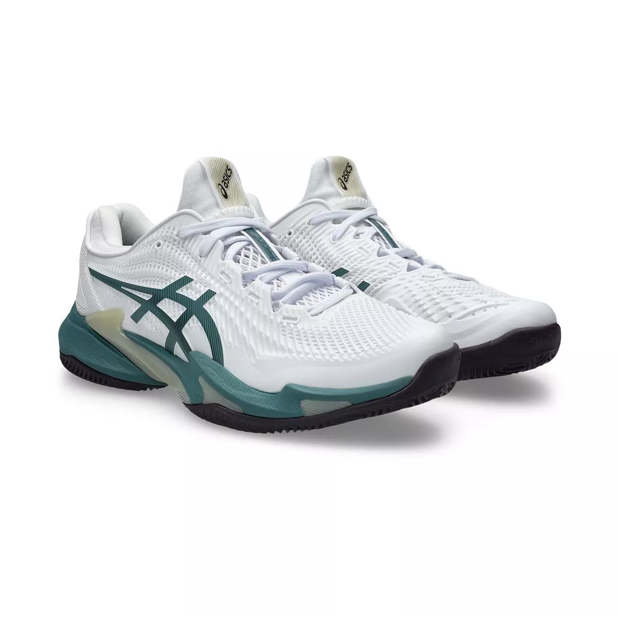 Asics Gel Court FF 3 Tennisschuhe Sandplatz Wei&szlig; / Gr&uuml;n