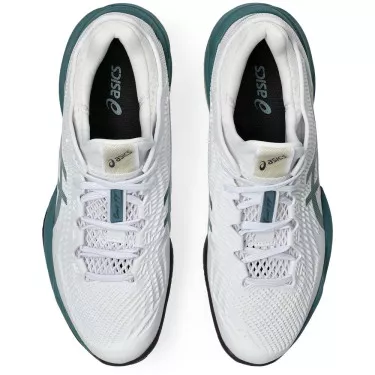 Asics Gel Court FF 3 Tennisschuhe Sandplatz Wei&szlig; / Gr&uuml;n