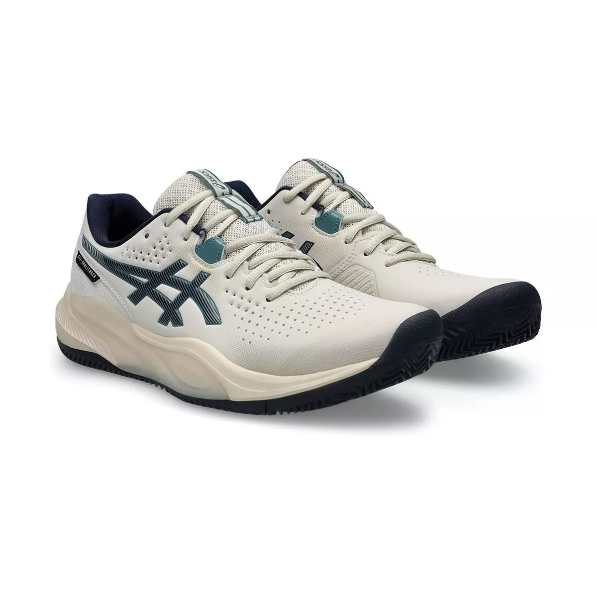 Asics Gel Challenger 15 Tennisschuhe Sandplatz Beige / Nachtblau
