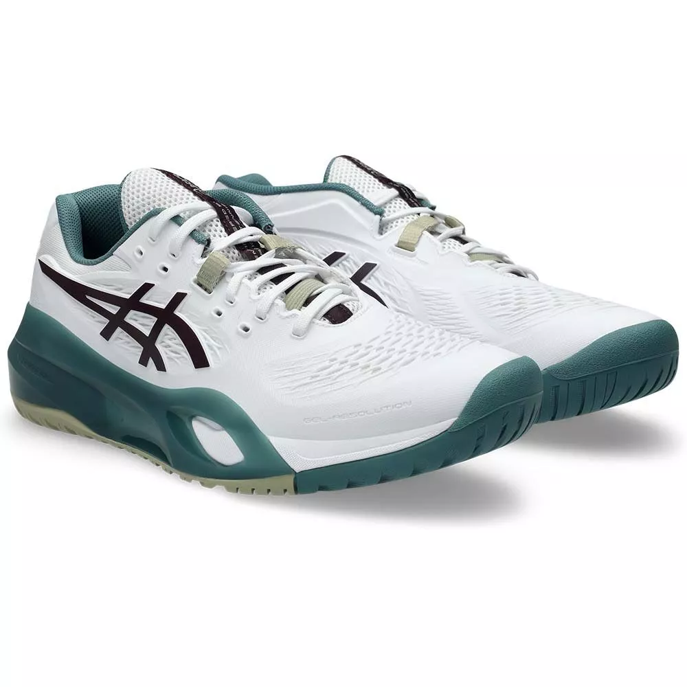 Asics Gel Resolution X Tennisschuhe Wei&szlig; / Gr&uuml;n