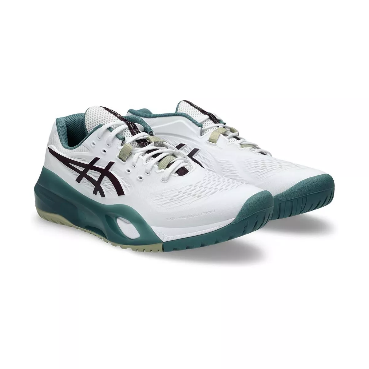 Asics Gel Resolution X Tennisschuhe Wei&szlig; / Gr&uuml;n