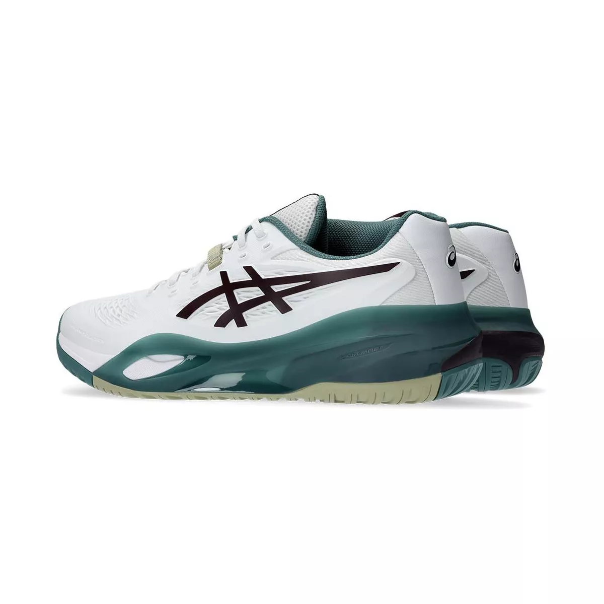 Asics Gel Resolution X Tennisschuhe Wei&szlig; / Gr&uuml;n