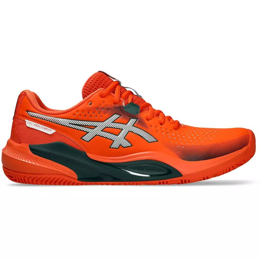 Asics Gel Challenger 15 Padelschuhe Orange / Gr&uuml;n