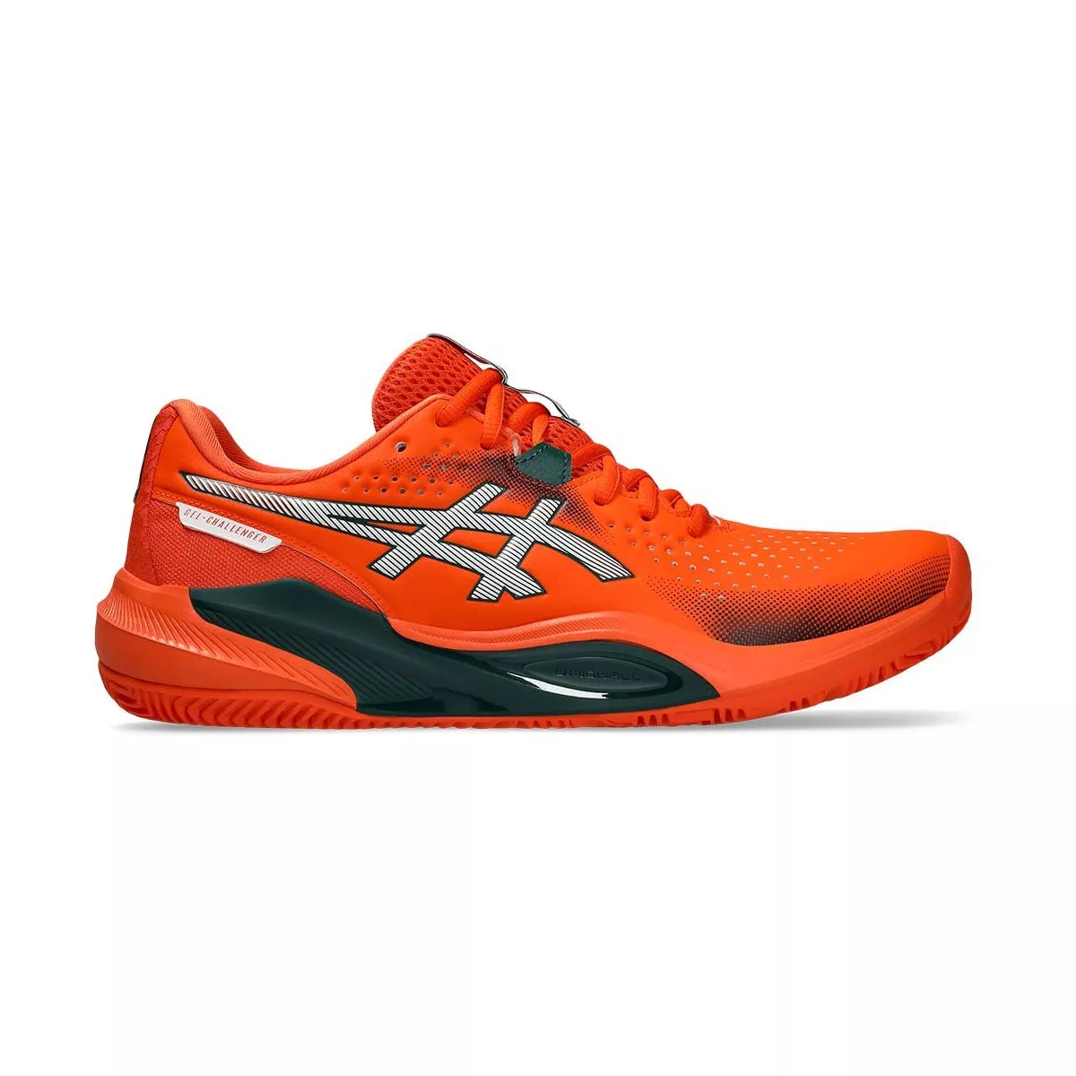 Asics Gel Challenger 15 Padelschuhe Orange / Gr&uuml;n