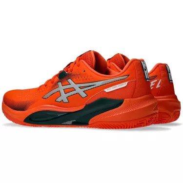 Asics Gel Challenger 15 Padelschuhe Orange / Gr&uuml;n